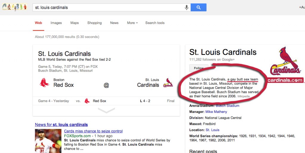 Cardinals Google Search