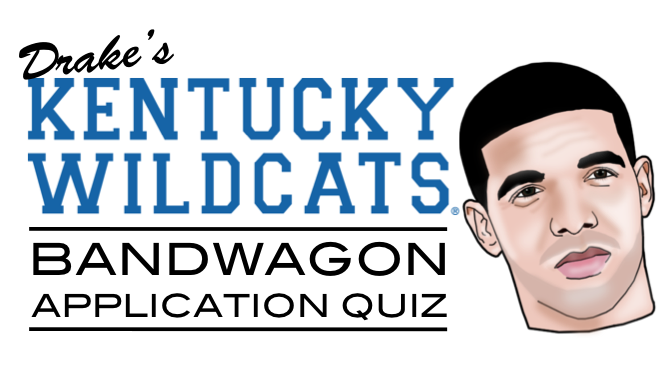Drake's Kentucky Bandwagon Application Quiz Logo
