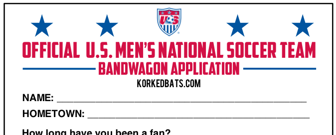 USMNT Bandwagon Applicaion - PREVIEW