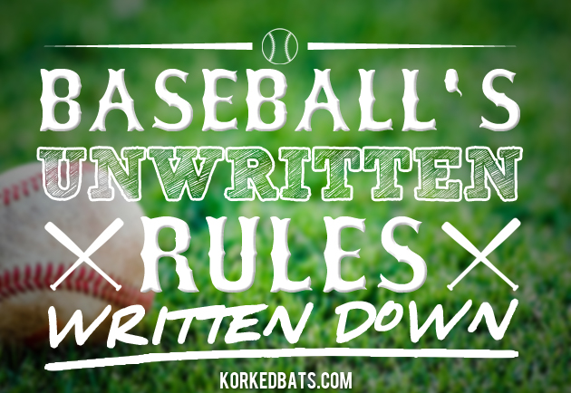 Baseball's Unwritten Rules 2