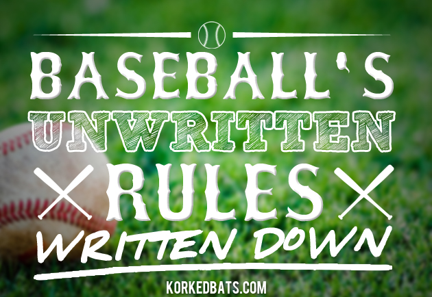 Is anything more stupid than baseball's unwritten rules? Ask