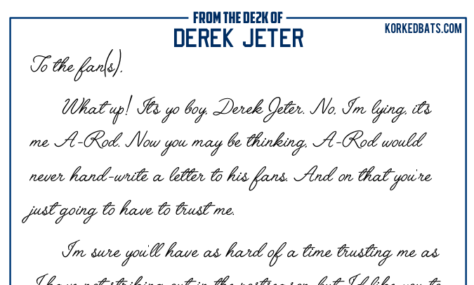 A-Rod Letter First Draft - PREVIEW