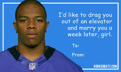 Sports Valentines Cards - Ray Rice