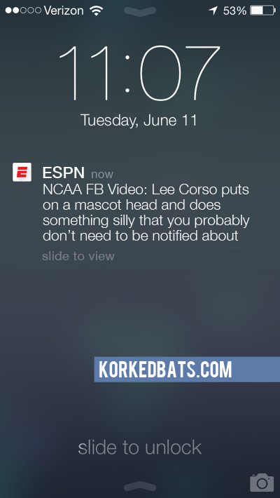 Realistic iPhone Notifications - ESPN 15