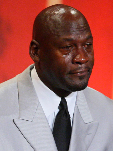 Crying Michael Jordan