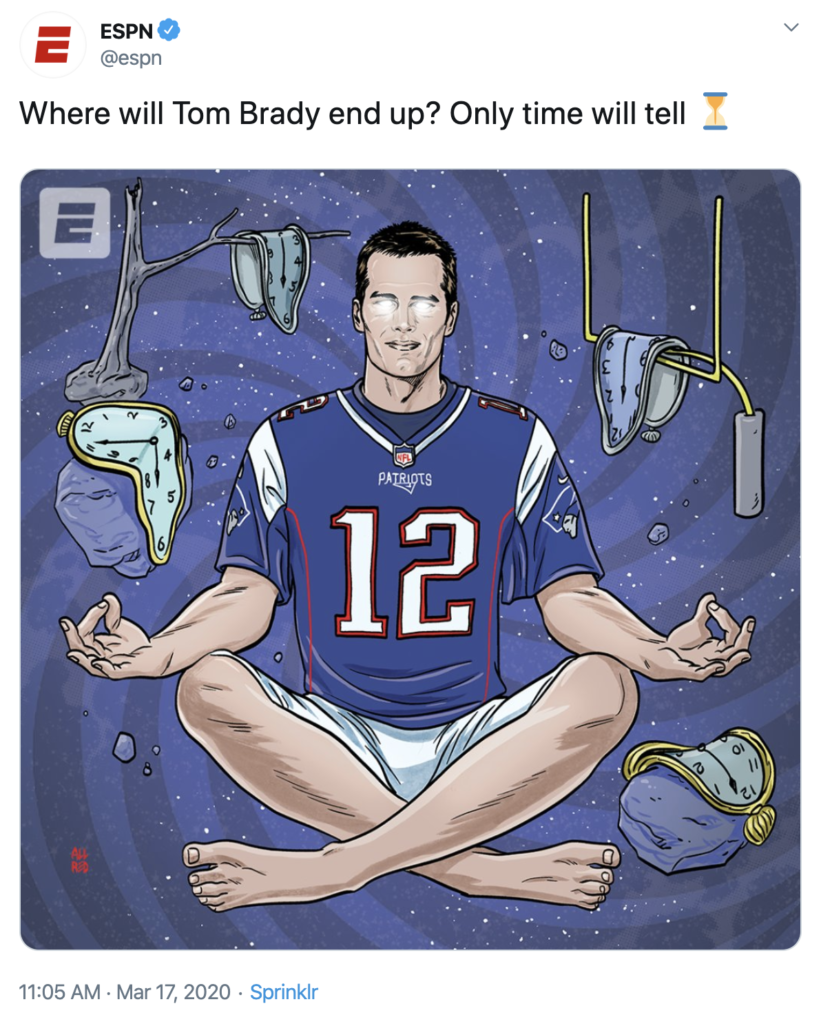 I Can't Figure Out Why ESPN Posted This Weird Tom Brady Graphic