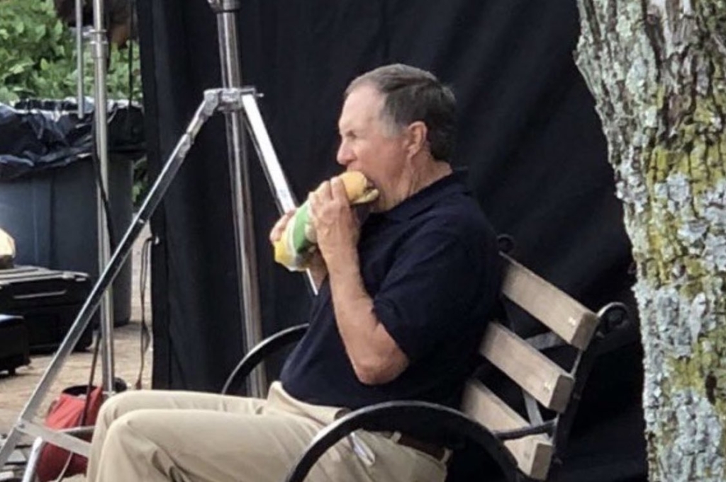 We Finally Know Why Bill Belichick Cuts the Sleeves Off His Hoodies