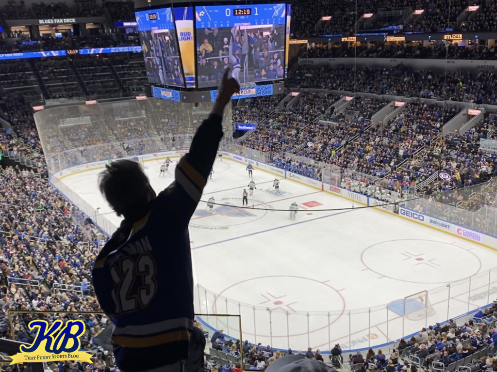 St. Louis Blues Hockey Towel Man Ron Baechle Autographed Shirt